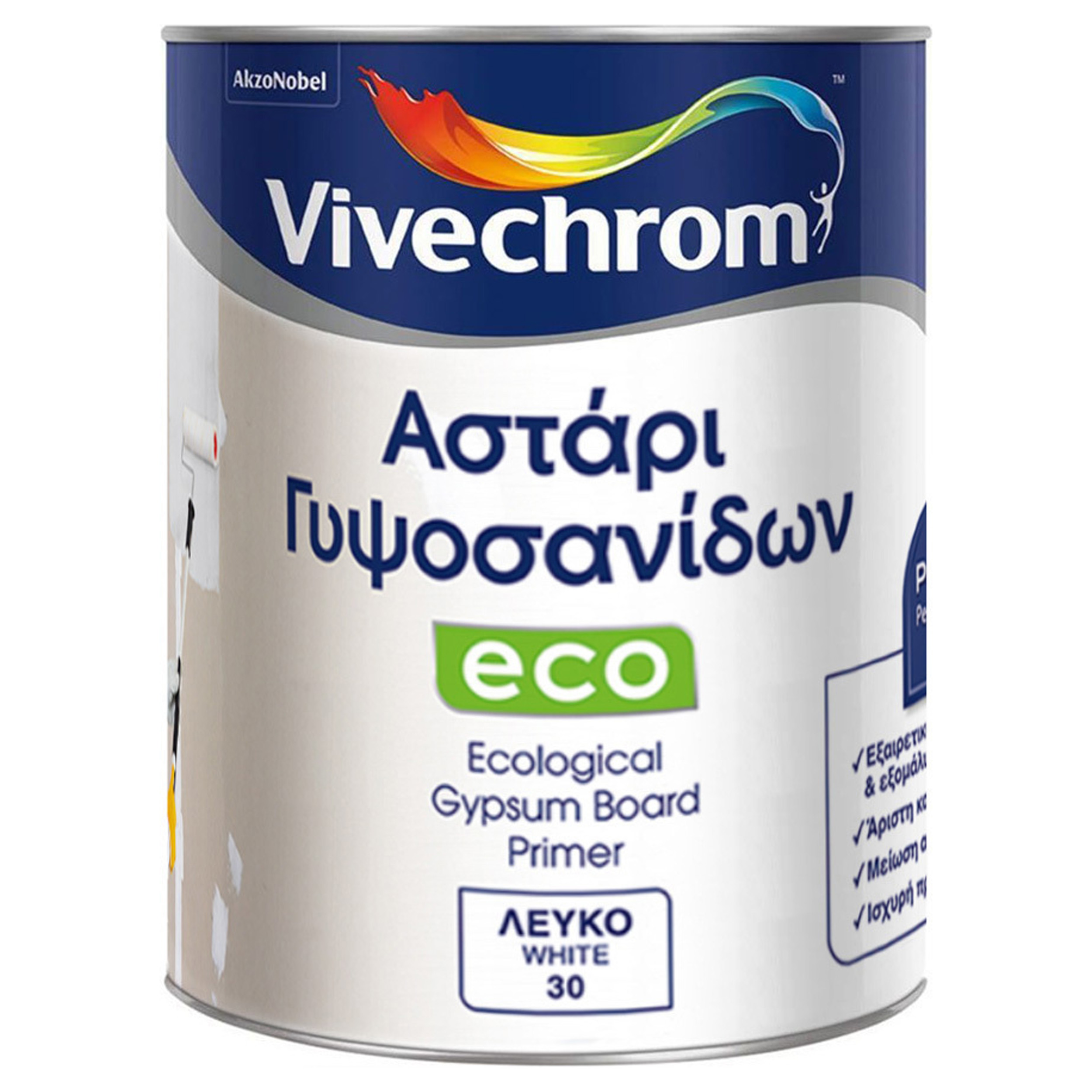 Vivechrom Ακρυλικό Υδατοδιαλυτό Αστάρι Γυψοσανίδων 1Lt droutsas.gr GLOBOSTAR® GRANT 00903 Μοντέρνο Φωτιστικό Τοίχου - Image 1