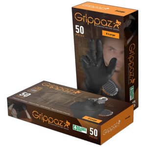 Grippaz Γάντια Νιτριλίου Μαύρα Χωρίς Πούδρα 50 Τμχ L droutsas.gr