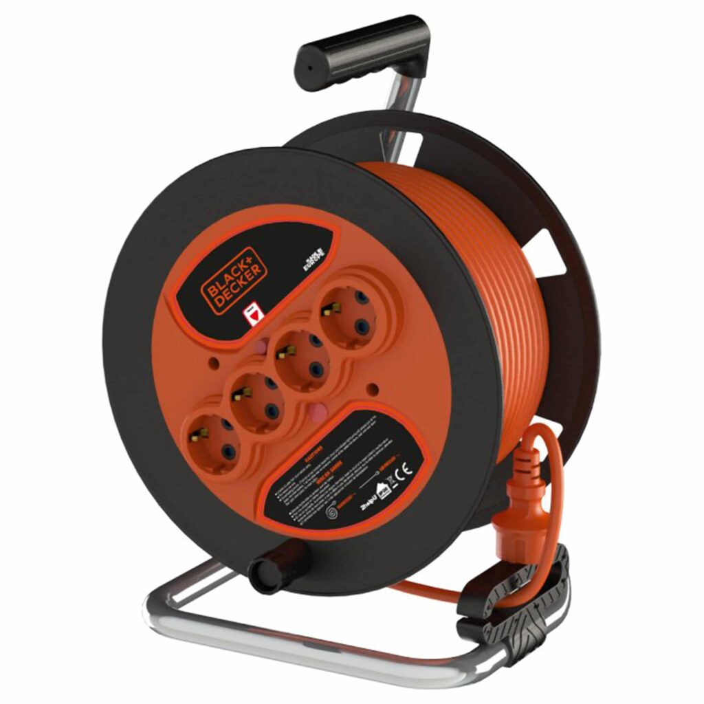 Black & Decker Μπαλαντέζα Καρούλι IP20 3X1.5mmX25m BXECFT2QBSE droutsas.gr