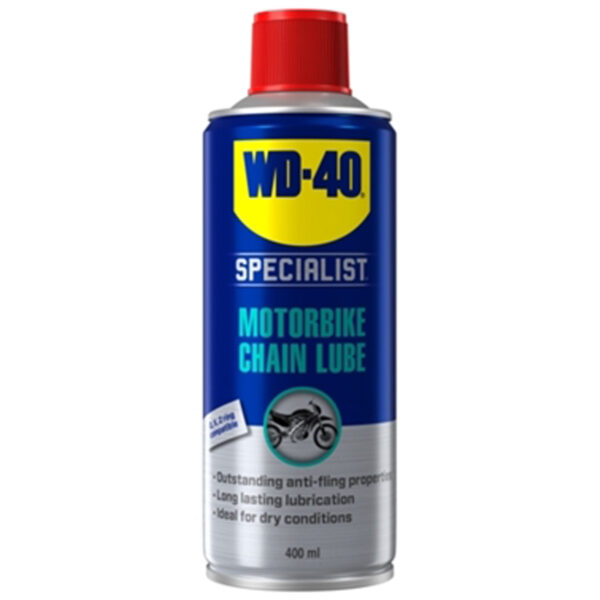 WD-40 Specialist Σπρέι Λιπαντικό Αλυσίδας Motorbike Chain Lube 400ml 206040120 - Image 1