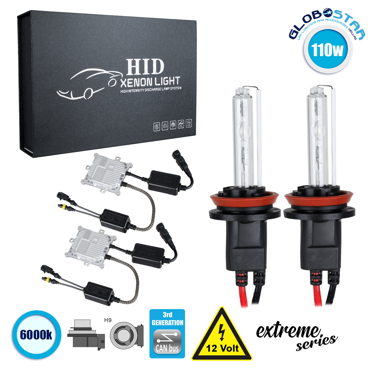 84149_1 GloboStaru00ae 84149 H9 XCB Line KIT u0392u03b1u03c3u03b9u03bau03bfu03cd u03a6u03c9u03c4u03b9u03c3u03bcu03bfu03cd u0391u03c5u03c4u03bfu03bau03b9u03bdu03aeu03c4u03bfu03c5 & u039cu03bfu03c4u03bfu03c3u03c5u03bau03bbu03adu03c4u03b1u03c2 3rd Generation Can-Bus Extreme Series XENON 110W 10350lm DC 9-16V u0391u03b4u03b9u03acu03b2u03c1u03bfu03c7u03bf IP65 u03a8u03c5u03c7u03c1u03cc u039bu03b5u03c5u03bau03cc 6000K