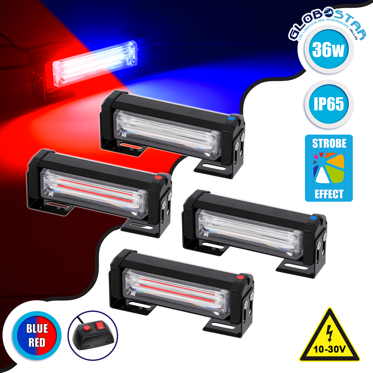 85035_01 GloboStaru00ae 85035 PRO Series u03a3u0395u03a4 4 x u039cu03c0u03acu03c1u03b5u03c2 u03a3u03aeu03bcu03b1u03bdu03c3u03b7u03c2 u039fu03c7u03aeu03bcu03b1u03c4u03bfu03c2 u0391u03c3u03c4u03c5u03bdu03bfu03bcu03afu03b1u03c2 u03b3u03b9u03b1 u0391u03c5u03c4u03bfu03bau03afu03bdu03b7u03c4u03b1 & u03a6u03bfu03c1u03c4u03b7u03b3u03ac 13 u03a0u03c1u03bfu03b3u03c1u03b1u03bcu03bcu03acu03c4u03c9u03bd u03a6u03c9u03c4u03b9u03c3u03bcu03bfu03cd LED CREE CXB COB 36W DC 10-30V u0391u03b4u03b9u03acu03b2u03c1u03bfu03c7u03bf IP65 u039au03ccu03bau03bau03b9u03bdu03bf & u039cu03c0u03bbu03b5